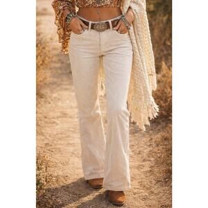 J.Crew Cream Corduroy Bootcut Pants 30S Boho Neutral. Earthy Tone Color